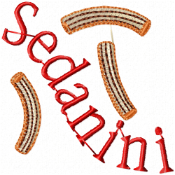 Foods And Sweets Embroidery Design 1 Foods And Sweets Embroidery Design 1